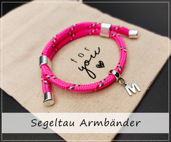 Segeltau Armbänder mit Namen oder Motiv Segeltau Armbänder mit Namen oder Motiv