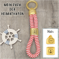 Preview: Mein Papa der Heimathafen | Schlüsselanhänger in Gold