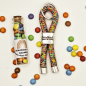 Preview: Perfektes Geschenk zum Schulstart - Segeltau Schlüsselanhänger und Mini Glas mit Motiv