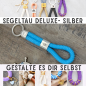 Preview: Deluxe in Silber  - Schlüsselanhänger | Gestalte es dir selbst