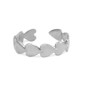 Preview: Herz Ring - in Silber aus Stainless Steel