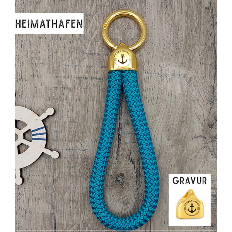 Heimathafen | Schlüsselanhänger in Gold