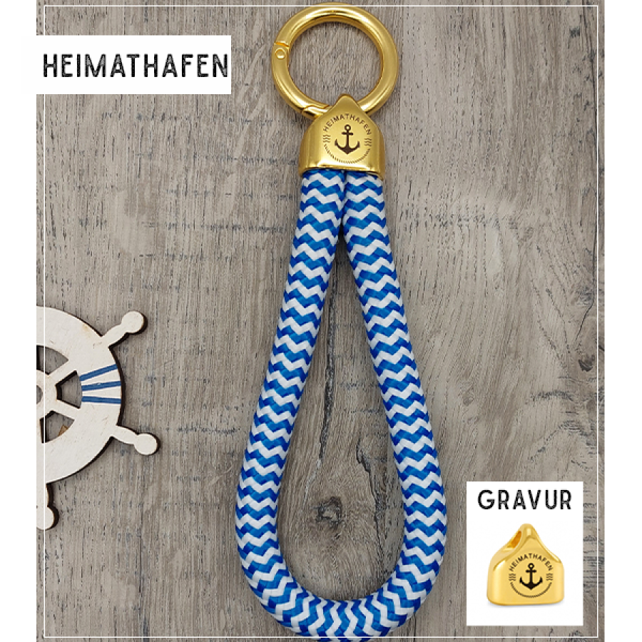 Heimathafen | Schlüsselanhänger in Gold