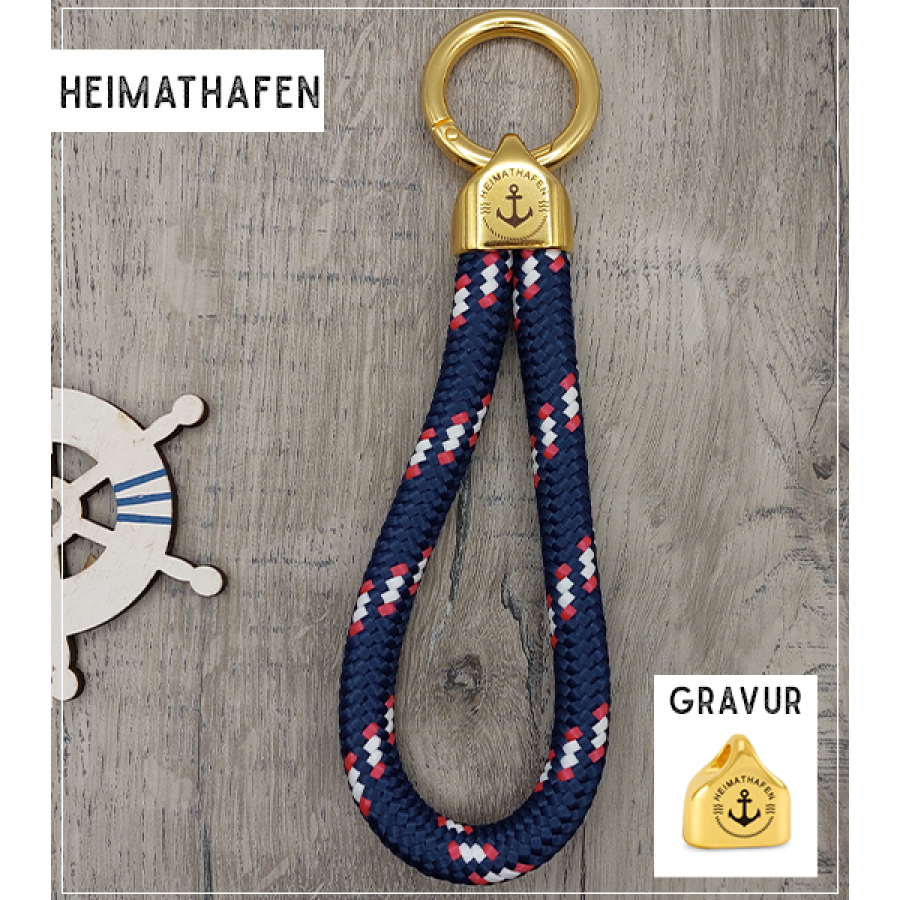 Heimathafen | Schlüsselanhänger in Gold
