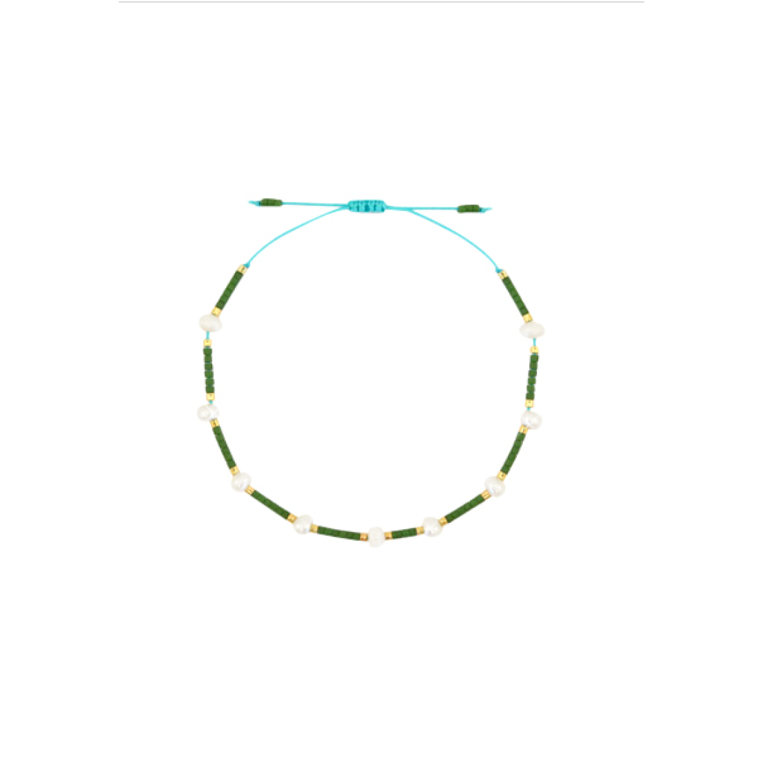 Fusskettchen Pearl Miyuki Chive green