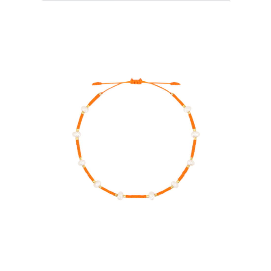 Fusskettchen Pearl Miyuki Orange