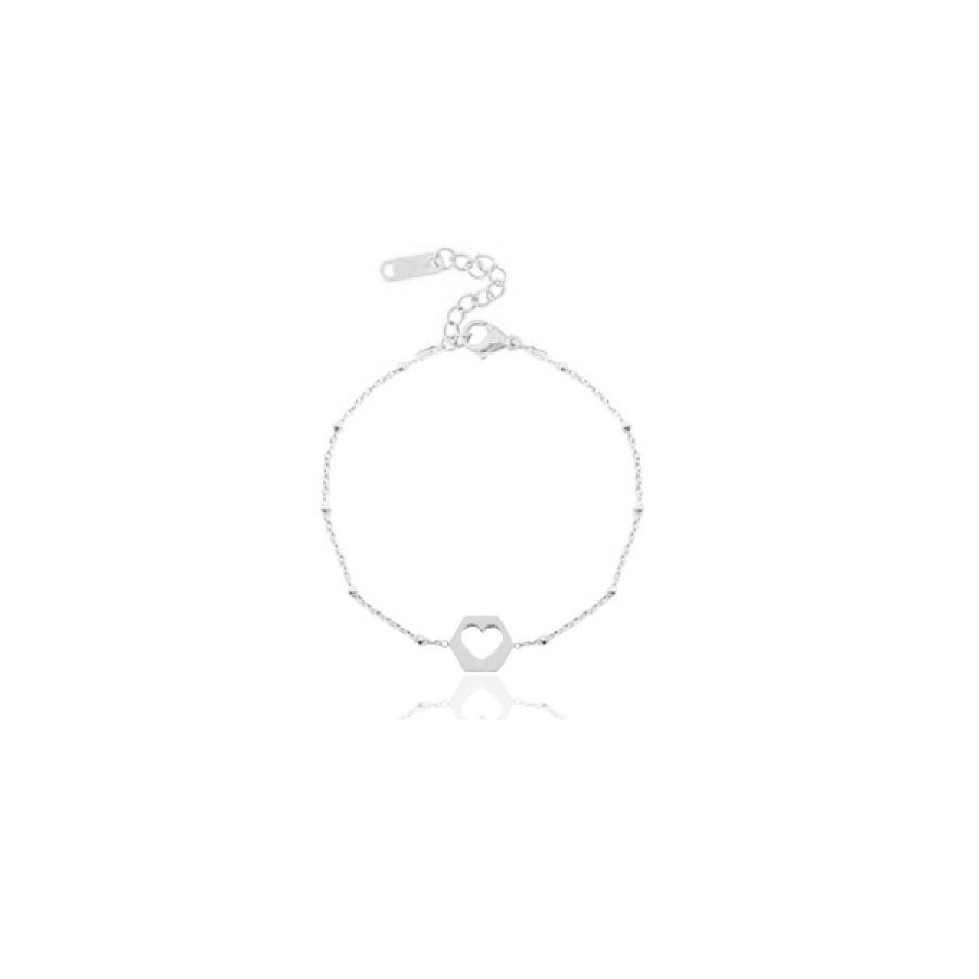 Armband Herz ♥ in Silber | Rostfreiem Stahl