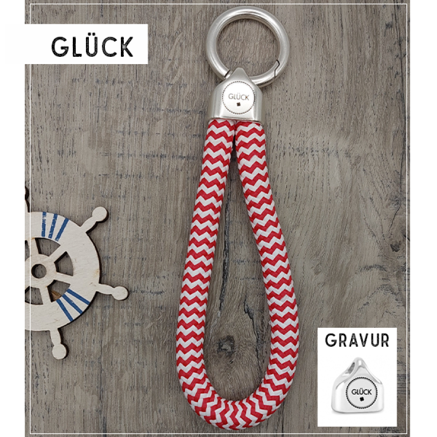 Glück | Schlüsselanhänger in Silber
