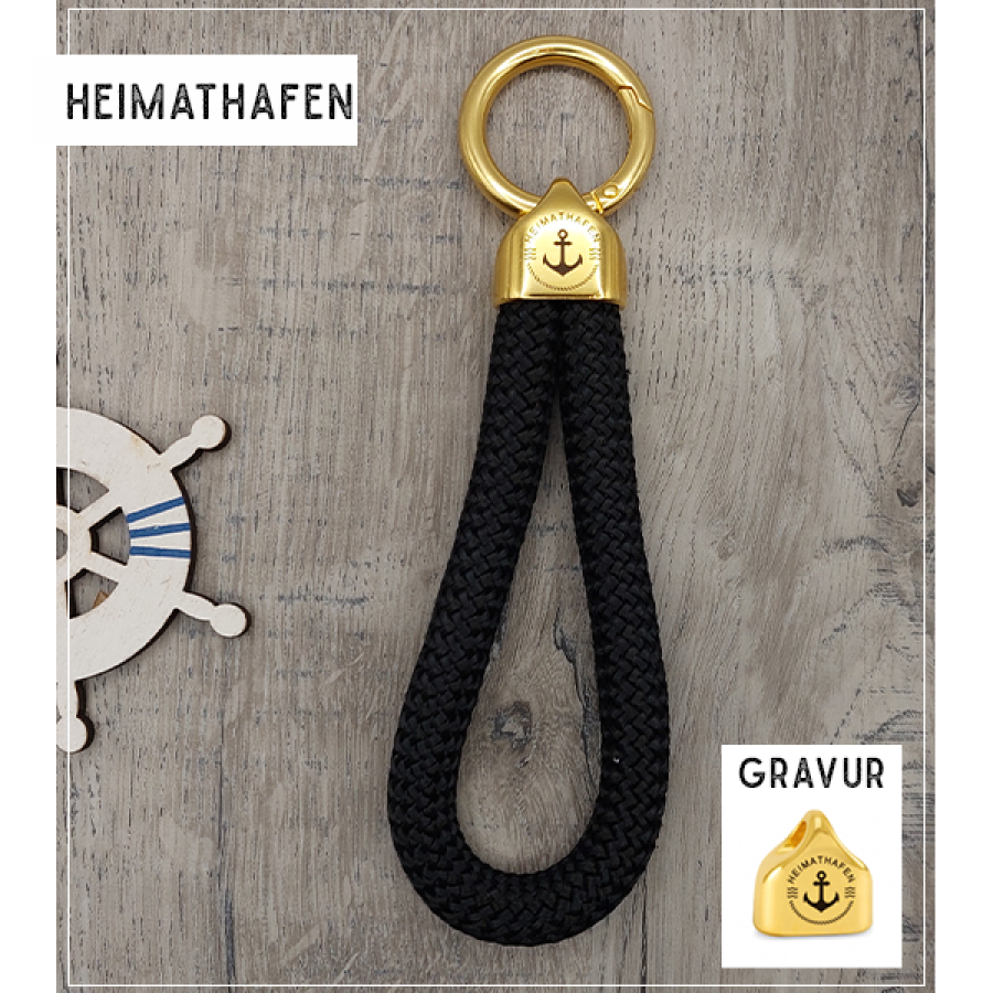 Heimathafen | Schlüsselanhänger in Gold