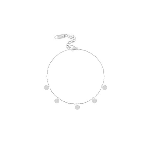 Münzen Fusskettchen in Silber | Stainless Steel