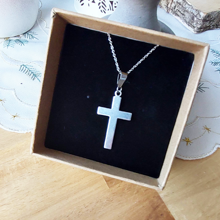 Kreuz Halskette in Silber
