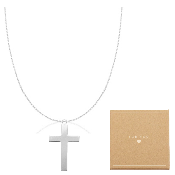 Kreuz Halskette in Silber