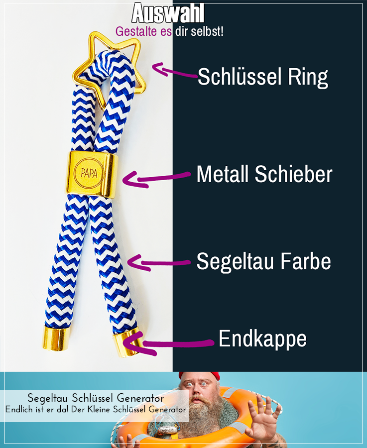 Segeltau Schlüsselanhänger